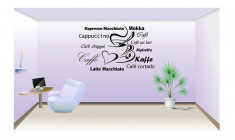 Coffee_Tatuaj de perete_Sticker Decor_WALL-527-Dimensiune: 75 cm. X 155 cm. - Orice culoare, Orice dimensiune foto