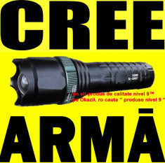 50% REDUCERE Lanterna cu LED CREE Q5 pentru Arma Pusca Airsoft + Telecomanda cu Fir foto
