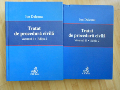 ION DELEANU--TRATAT DE PROCEDURA CIVILA 2 VOLUME-2007 intrebati de stoc. foto