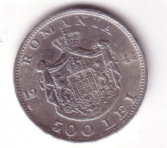 moneda argint-500 lei 1944 foto