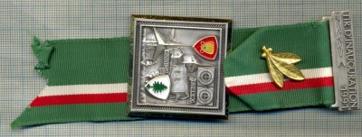 ATAM2001 MEDALIE 583 - SPORTIVA - TIR D&amp;#039;INAUGURATION -TRELEX -GIVRINS -1991- ELVETIA -PANGLICA VERDE CU DUNGI - SUPERBA -starea care se vede foto