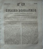 Cumpara ieftin Curier romanesc , gazeta politica , comerciala si literara , nr. 87 din 1839