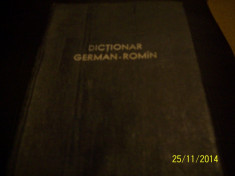 dictionar german - roman, 1958 foto
