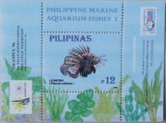 PHILIPPINE 1996 - PESTI DE ACVARIU 1 S/S, NEOBLITERATA - E1644 foto