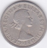 Moneda Marea Britanie 2 Shillingi ( Florin ) 1955 QEII - KM#906 VF