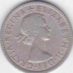 Moneda Marea Britanie 2 Shillingi ( Florin ) 1955 QEII - KM#906 VF