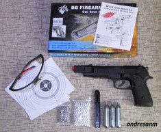 Pistol airsoft Beretta aer comprimat Co2 viteza bila 180 m/s - Transport gratuit foto