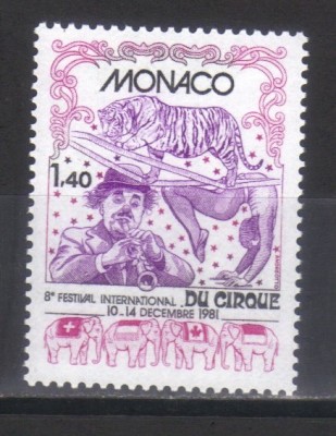 MONACO 1981, Fauna - Circ, serie completa neuzata, MNH foto