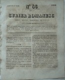 Cumpara ieftin Curier romanesc , gazeta politica , comerciala si literara , nr. 86 din 1839