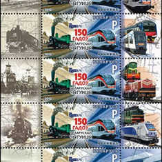 BELARUS 2012, Transport feroviar - Locomotive, serie neuzata, MNH