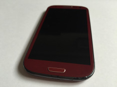 Samsung Galaxy S3 i9300 Red Rosu in Stare Buna Liber in Orice Retea Okazie ! foto