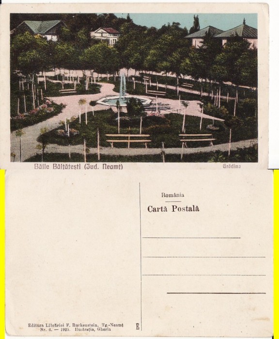 Baile Baltatesti ( Neamt ) - Gradina