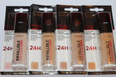 Fond de ten original L`Oreal Infailible / Indefectible 24 H cel mai nou fond de ten loreal care are putere mare de acoperire si rezistenta 24 ore foto