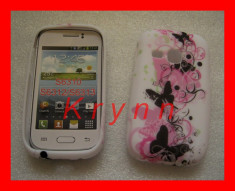 GC273a - Husa gel TPU Samsung Galaxy Young S6310 Duos S6312 , elastica, Fluture, BONUS: FOLIE PROTECTIE! - LIVRARE GRATUITA LA PLATA IN AVANS!!! foto