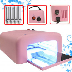 Lampa UV manichiura pedichiura roz foto