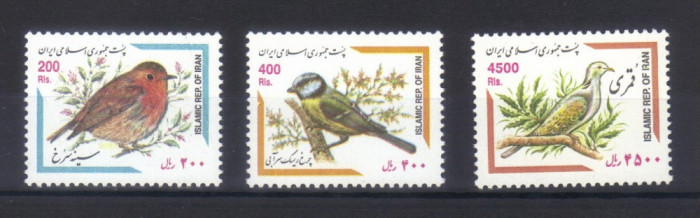 IRAN 2002, Fauna - Pasari, serie neuzată, MNH