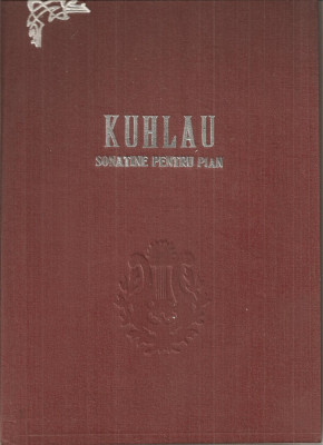(C5413) KUHLAU - SONATINE PENTRU PIAN ( SONATINEN FUR KLAVIER), partituri muzicale, EDITIE INGRIJITA DE EUGENIA IONESCU foto