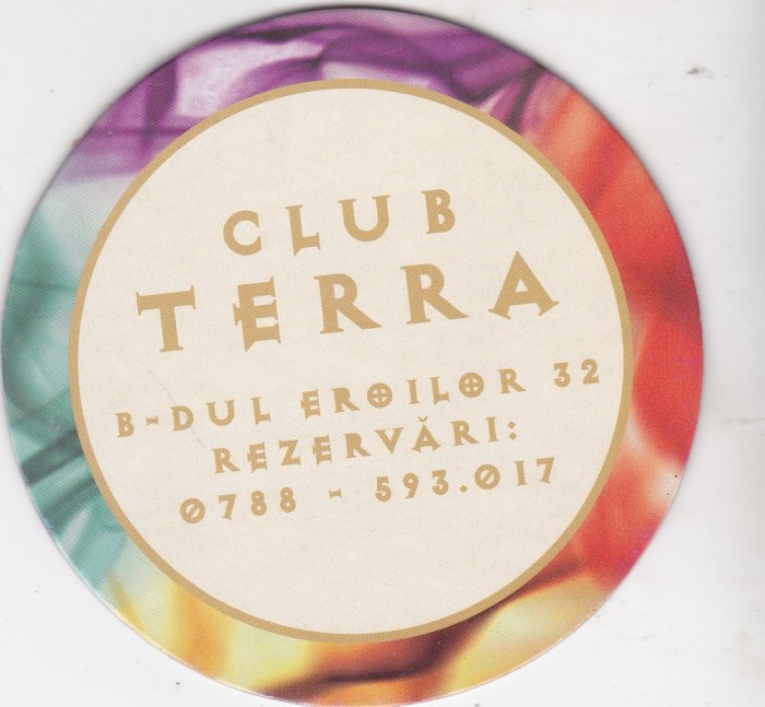 Suport de pahar / Biscuite CLUB TERRA