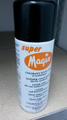 Vopsea spray pentru suprafete din piele (culoare: Negru 35/317, volum: 400ml) foto