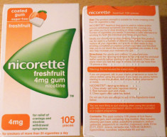 Nicorette 4 mg FreshFruit. Cutie 105 bucati. foto