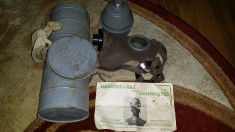 MASCA CONTRA GAZELOR GASMASKER - TYPE L702-BELGIA-1940 foto