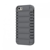 CARCASA DOUA STRATURI IPHONE 5/5S - QCC FQKS-153, Gri, iPhone 5/5S/SE, Apple