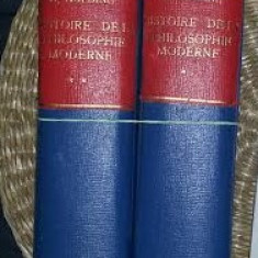 Histoire de la philosophie moderne / par Harald H&ouml;ffding 2 volume legate 1906