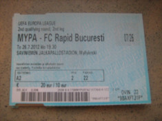MYPA - FC Rapid Bucuresti (26 iulie 2012) foto