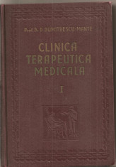 (C5387) CLINICA TERAPEUTICA MEDICALA DE D. DUMITRESCU-MANTE, VOL. 1, 1941 foto