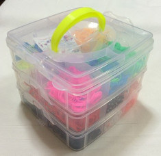 Set complet LOOM BANDS, Elastice pentru bratari, 3500 buc foto