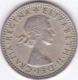 Moneda Marea Britanie 6 Pence 1956 QEII - KM#903 VF, Europa
