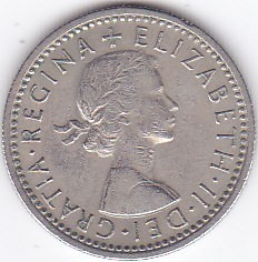 Moneda Marea Britanie 6 Pence 1960 QEII - KM#903 VF+ foto