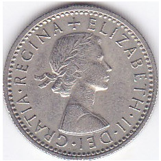 Moneda Marea Britanie 6 Pence 1962 QEII - KM#903 XF