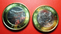 lot 4 monede Botswana a 5 pula---2013 unc !!!! foto