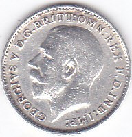 Moneda Marea Britanie 3 Pence 1911 KGV - KM#813 VF+ (argint 0,925 - 1,4138 grame) foto