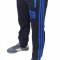 Pantaloni trening ADIDAS Slim Fit conic- Negru cu albastru - Micro Fibra Silon