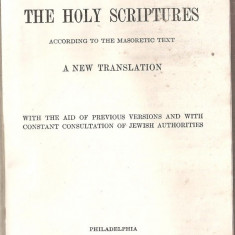 (C5402) THE HOLLY SCRIPTURES, A NEW TRANSLATION, CAMBRIDGE, BIBLIE, SCRIPTURA, SECOND IMPRESSION , AUGUST, 1917