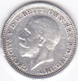 Moneda Marea Britanie 3 Pence 1932 KGV - KM#831 VF+ ( argint 0,500 - 1,4138 g ), Europa