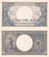 ROMANIA 1.000 lei 10 septembrie 1941 UNC!!! foto