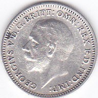 Moneda Marea Britanie 3 Pence 1931 KGV - KM#831 VF+ ( argint )