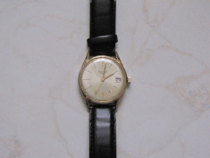 CEAS BARBATESC LONGINES CAL. 281 PLACAT AUR ANII.1960 foto