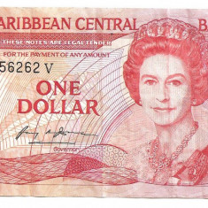 Eastern Caribbean 1 dollar dolar ND(1985-88) VF