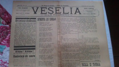 ZIAR UMORISTIC VESELIA - 30 IUNIE 1896 - GRAVURA COLOR - PELERINAJUL DE LA CALDARUSANI ( NR 5555 ) foto