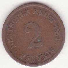 (M298) MONEDA GERMANIA - 2 PFENNIG 1874, LIT. A