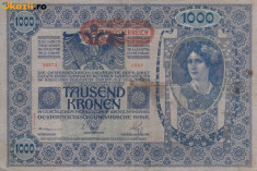 AUSTRIA 1.000 kronen 1902 VF!!! foto