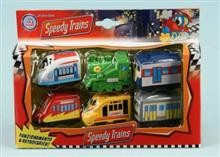 Trenuletele Speedy Pullback Cars Set 6 foto