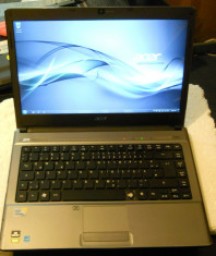 Laptop Ultraportabil Acer Aspire 4810T14&amp;quot; LED Intel Core 2 Solo 1.4 GHz, HDD SSD 50 GB, 4 GB RAM, DVD RW,Card Reader,Webcam,HDMI - Bateria Tine 3-4 O foto