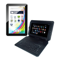 Tableta Serioux S102TAB, 10.1 inch MultiTouch, 1.2GHz Dual Core, 1GB RAM, 8GB, Wi-Fi, Android 4.2.2 + husa cu tastatura + casti + cablu OTG foto