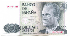 Spania - 10000 pesetas 1985 - pick 161 - rara foto