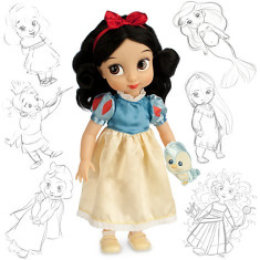Papusa Alba ca Zapada Animator Doll foto